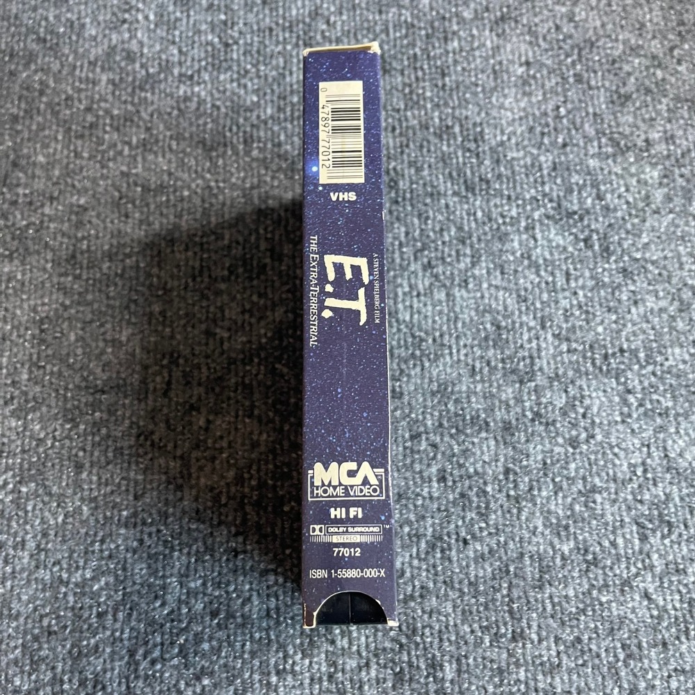 ET The Extra Terrestrial VHS 1988 MCA Home Video Green Flap 77012 Spielberg - Picture 2 of 9